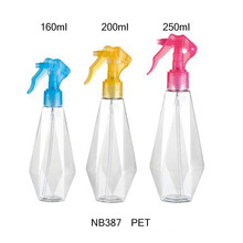 Plastic Pet Trigger Sprayer Bottle for Cosmetics (NB387)